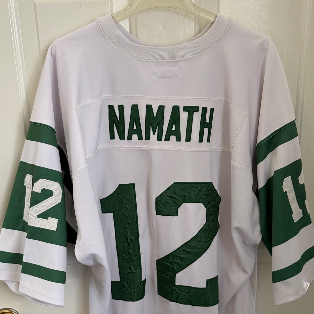 Mitchell & Ness Throwback Joe Namath New York Jets Football Jersey - Size 58